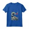 Nebelung Surfing Kanagawa Wave - Divertente Maglietta Gatto per Proprietari - Regalo Unico per Natale o Compleanni