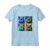 Nebelung Cat Pop Art Design - Maglietta Colorata per Fan di Gatti - Regalo Unico per Compleanni o Feste