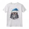 Nebelung Cat Christmas Graphic Tee - Divertente T-shirt Natale per Uomo Donna - Regalo Grafico Gatti Nebelung Vintage