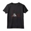 Donna Nebelung Cat Heartbeat ECG Divertente I Love My Cat - Maglietta con Collo a V per Amanti dei Gatti Nebelung - Ideale come Regalo di Natale o Compleanno