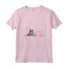 Donna Nebelung Cat Heartbeat ECG Divertente I Love My Cat - Maglietta con Collo a V per Amanti dei Gatti Nebelung - Ideale come Regalo di Natale o Compleanno