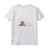 Donna Nebelung Cat Heartbeat ECG Divertente I Love My Cat - Maglietta con Collo a V per Amanti dei Gatti Nebelung - Ideale come Regalo di Natale o Compleanno