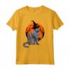Nebelung - Cappello da Strega e Luna Maglietta per Halloween - Costume Gatto Nebelung