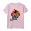 Nebelung - Cappello da Strega e Luna Maglietta per Halloween - Costume Gatto Nebelung