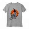Nebelung - Cappello da Strega e Luna Maglietta per Halloween - Costume Gatto Nebelung