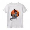 Nebelung - Cappello da Strega e Luna Maglietta per Halloween - Costume Gatto Nebelung