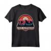 New Hampshire Maglietta - Design Montagne Retro Tramonto - Souvenir per Escursionisti e Amanti della Natura