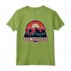 New Hampshire Maglietta - Design Montagne Retro Tramonto - Souvenir per Escursionisti e Amanti della Natura
