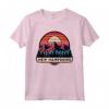 New Hampshire Maglietta - Design Montagne Retro Tramonto - Souvenir per Escursionisti e Amanti della Natura