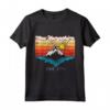 New Hampshire Mountain River Retro Tramonto USA Viaggio Maglietta - Ideale Regalo per Amanti del New Hampshire - Acquista Online
