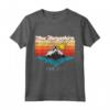 New Hampshire Mountain River Retro Tramonto USA Viaggio Maglietta - Ideale Regalo per Amanti del New Hampshire - Acquista Online