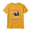 Donna Magliette Donna Manica Corta Panda Risparmio Energetico - T-Shirt per Compleanno degli Amanti Panda - Marca HapTiger