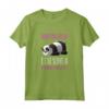 Donna Magliette Donna Manica Corta Panda Risparmio Energetico - T-Shirt per Compleanno degli Amanti Panda - Marca HapTiger