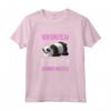 Donna Magliette Donna Manica Corta Panda Risparmio Energetico - T-Shirt per Compleanno degli Amanti Panda - Marca HapTiger