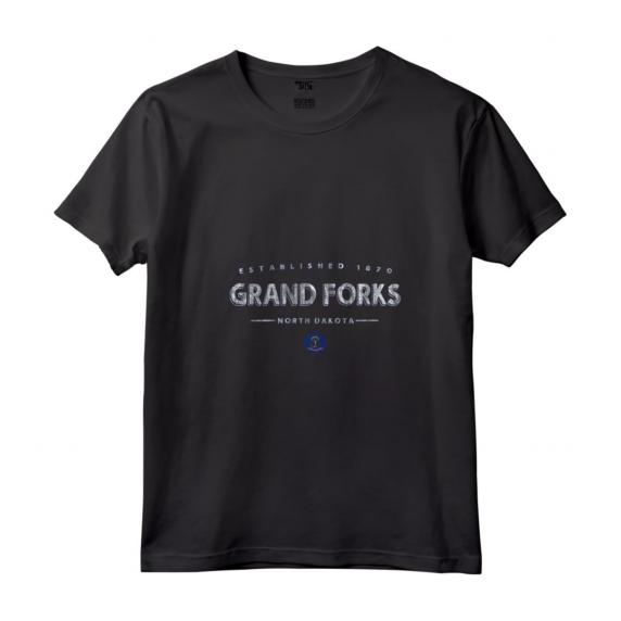 Donna Grand Forks Nord Dakota - Grand Forks ND Maglietta con Collo a V - Souvenir Vintage Grand Forks North Dakota