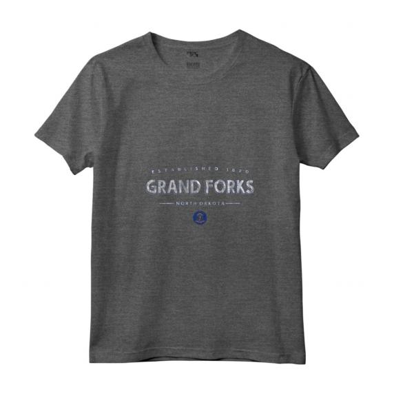 Donna Grand Forks Nord Dakota - Grand Forks ND Maglietta con Collo a V - Souvenir Vintage Grand Forks North Dakota