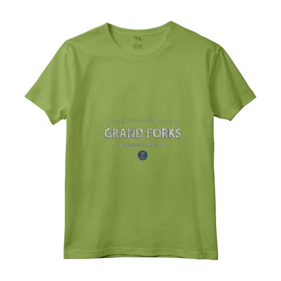 Donna Grand Forks Nord Dakota - Grand Forks ND Maglietta con Collo a V - Souvenir Vintage Grand Forks North Dakota