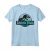 Jurassic Park Turquoise Safari Circle Logo Maglietta - Officially Licensed Apparel for Fans - Buy Online Now