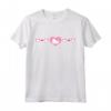 Hello Kitty Cuori Rosa e Rosso - Maglietta con Licenza Ufficiale HapTiger per Veri Appassionati