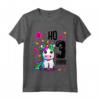 Bambino Ho 3 Anni - Maglietta Compleanno Bimba 3 Anni con Unicorno - Leggera e Confortevole