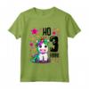 Bambino Ho 3 Anni - Maglietta Compleanno Bimba 3 Anni con Unicorno - Leggera e Confortevole