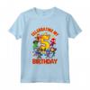 Bambino Celebrando il mio Compleanno - 5a Festa dei Supereroi - Maglietta Compleanno Supereroi per Bambini - Ideale per il 5° Compleanno