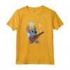 HapTiger Lilo & Stitch Flowers Background Maglietta - Officially Licensed Disney Apparel - Ohana Means Family