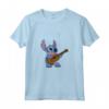 HapTiger Lilo & Stitch Flowers Background Maglietta - Officially Licensed Disney Apparel - Ohana Means Family