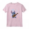 HapTiger Lilo & Stitch Flowers Background Maglietta - Officially Licensed Disney Apparel - Ohana Means Family