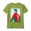 Manchester Le King CANTONA 7 - Maglietta Calcio con Colletto Spuntato e Piuma d'Oro - Ideale per Fan di Eric Cantona e Manchester United