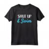 Shut Up And Swim - Divertente Maglietta da Nuoto per Pallanuotisti - Ideale come Regalo
