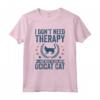Non hai bisogno di terapia, abbraccia solo il mio gatto Ocicat - Maglietta divertente per amanti dei gatti - Ideale per Compleanno o Natale