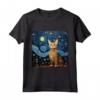 Ocicat Cat Starry Night - Maglietta Ocicat Cat Love - Ideale per Proprietari di Ocicat Cat - Compleanno