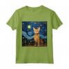 Ocicat Cat Starry Night - Maglietta Ocicat Cat Love - Ideale per Proprietari di Ocicat Cat - Compleanno