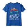 Sorry I Can't My Cat Said No - Retro Ocicat Cat Maglietta - Ideale per Proprietari di Gatti Ocicat e Amanti dei Gatti