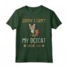 Sorry I Can't - My Cat Said No - Ocicat Cat Maglietta per Proprietari di Gatti - Design Unico e Divertente