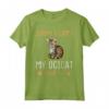 Sorry I Can't - My Cat Said No - Ocicat Cat Maglietta per Proprietari di Gatti - Design Unico e Divertente