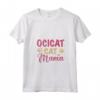 Design Di Zampe Di Gatto - Ocicat Cat Mama Maglietta con Collo a V - Ideale per Proprietari di Gatti Ocicat