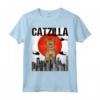 Divertente Gatto Vintage Giapponese Catzilla Ocicat Maglietta - Regalo per Amanti dei Gatti - Ideale per Amici a Quattro Zampe