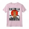 Divertente Gatto Vintage Giapponese Catzilla Ocicat Maglietta - Regalo per Amanti dei Gatti - Ideale per Amici a Quattro Zampe