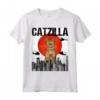 Divertente Gatto Vintage Giapponese Catzilla Ocicat Maglietta - Regalo per Amanti dei Gatti - Ideale per Amici a Quattro Zampe