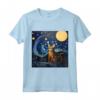 Ocicat Cat Starry Night - Maglietta Ocicat Cat Love - Regalo unico per i Proprietari di Gatti Ocicat
