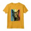 Ocicat Cat Ritratto Vintage Style Mamma Papà Maglietta - Regalo Ideale per Amanti dei Gatti - Perfetto per Natale, Ringraziamento o Compleanni