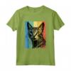 Ocicat Cat Ritratto Vintage Style Mamma Papà Maglietta - Regalo Ideale per Amanti dei Gatti - Perfetto per Natale, Ringraziamento o Compleanni