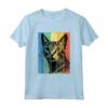 Ocicat Cat Ritratto Vintage Style Mamma Papà Maglietta - Regalo Ideale per Amanti dei Gatti - Perfetto per Natale, Ringraziamento o Compleanni