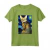 Ocicat Cat Notte Stellata - Maglietta Pittura Gatti Ocicat per Uomini, Donne e Bambini - Regalo Carino per Amanti dei Gatti - Ideale per Natale o Compleanni