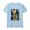 Ocicat Cat Notte Stellata - Maglietta Pittura Gatti Ocicat per Uomini, Donne e Bambini - Regalo Carino per Amanti dei Gatti - Ideale per Natale o Compleanni