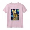 Ocicat Cat Notte Stellata - Maglietta Pittura Gatti Ocicat per Uomini, Donne e Bambini - Regalo Carino per Amanti dei Gatti - Ideale per Natale o Compleanni