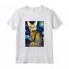 Ocicat Cat Notte Stellata - Maglietta Pittura Gatti Ocicat per Uomini, Donne e Bambini - Regalo Carino per Amanti dei Gatti - Ideale per Natale o Compleanni