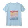 Gatto retrò Ocicat Groovy Maglietta con Collo a V - Design per gli Amanti di Ocicat - Moda Felina Retrò